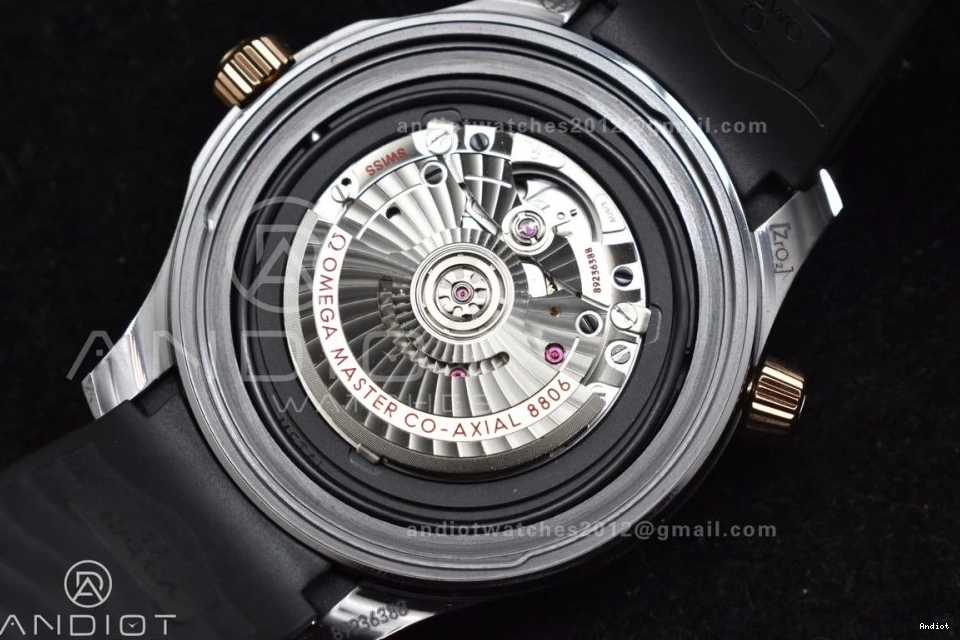43.5mm 1:1 Black 1070 Strap Best Trendsetting A Black Bezel RG 300m Edition Black VSF Ceramic Rubber Dial on Seamaster 0731